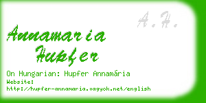 annamaria hupfer business card